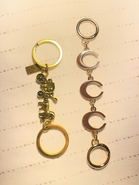 Amazon designer inspired bag charm extenders Gold-Tone Set